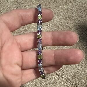 925 Multi Gemstone Bracelet